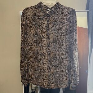 Emerson Fry Animal Print Blouse